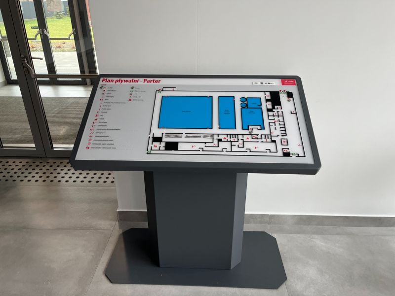 Udźwiękowiony, tyflograficzny plan parteru Udźwiękowiony, tyflograficzny plan parteru