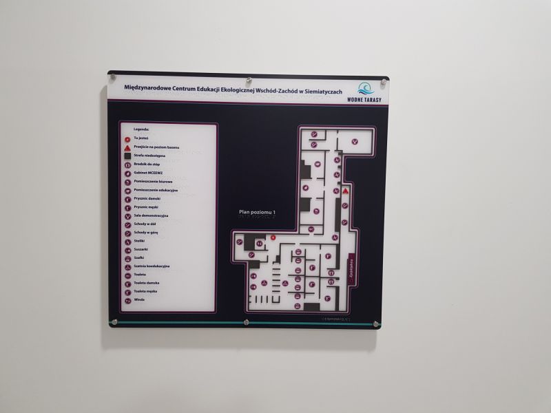 dotykowy plan informacyjny basenu  dotykowy plan informacyjny basenu