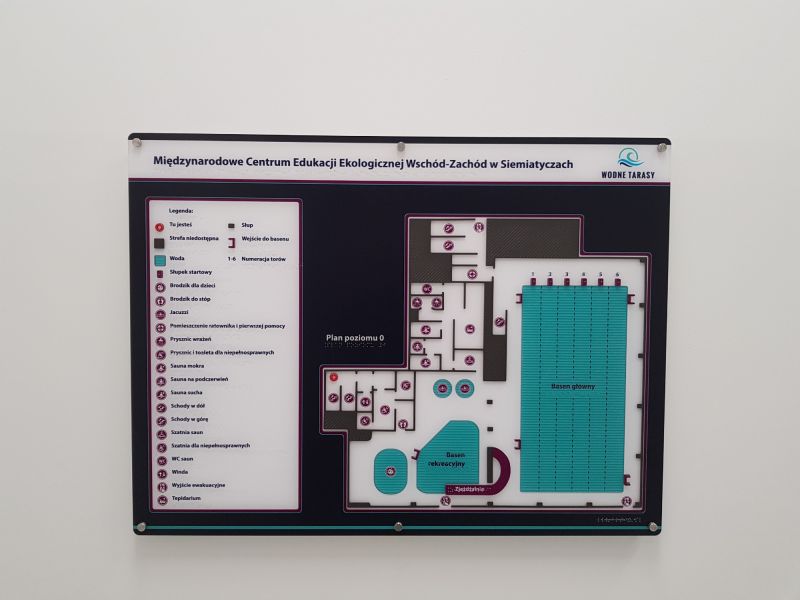 dotykowy plan informacyjny basenu  dotykowy plan informacyjny basenu