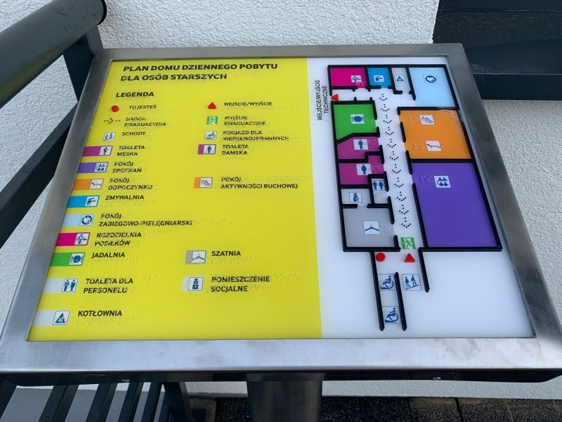 Plan budynku Domu Dziennego Pobytu dla Osób Starszych w Libiążu Plan budynku Domu Dziennego Pobytu dla Osób Starszych w Libiążu