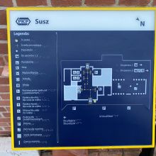 Dotykowy plan dworca PKP w Suszu