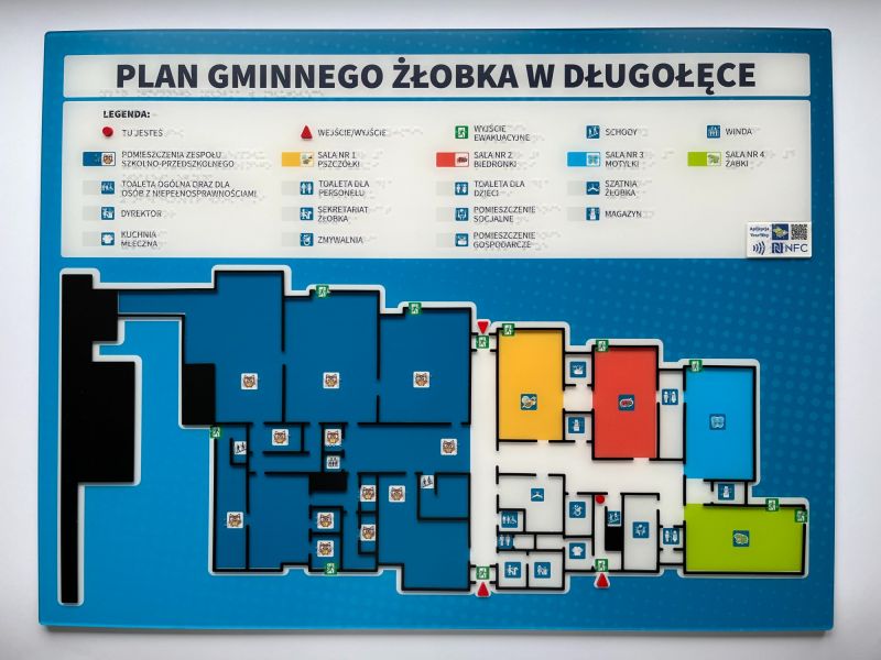 Dotykowy plan informacyjny Gminnego Żłobka w Długołęce Dotykowy plan informacyjny Gminnego Żłobka w Długołęce