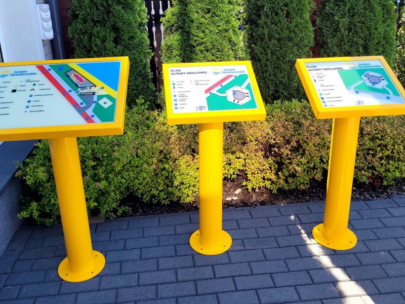 Dotykowy plan informacyjny ze znacznikami YourWay Beacon i znacznikami NFC nad Jeziorem Tarnobrzeskim Dotykowy plan informacyjny ze znacznikami YourWay Beacon i znacznikami NFC nad Jeziorem Tarnobrzeskim