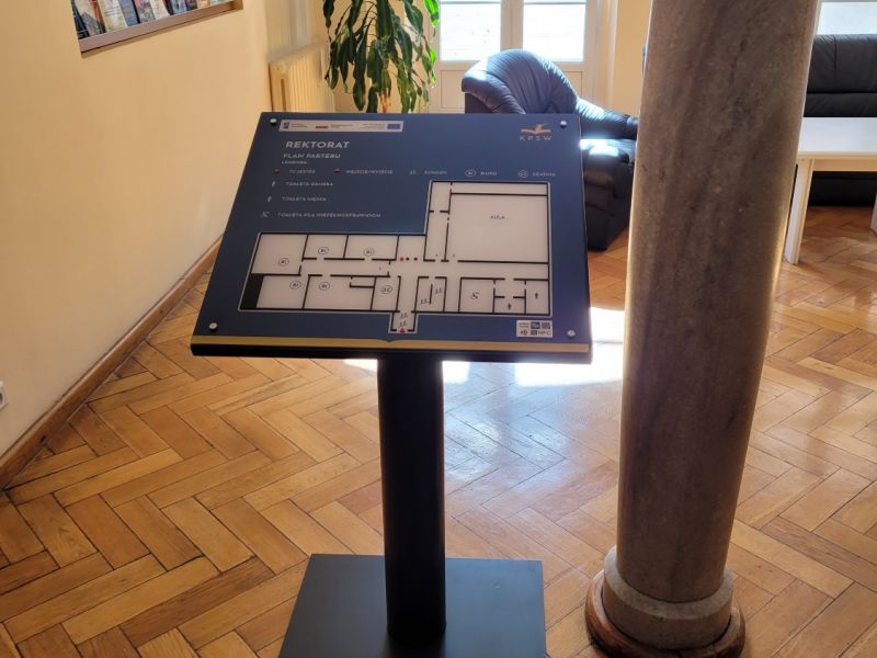 Dotykowy plan informacyjny ze znacznikami YourWay Beacon i NFC  Dotykowy plan informacyjny ze znacznikami YourWay Beacon i NFC