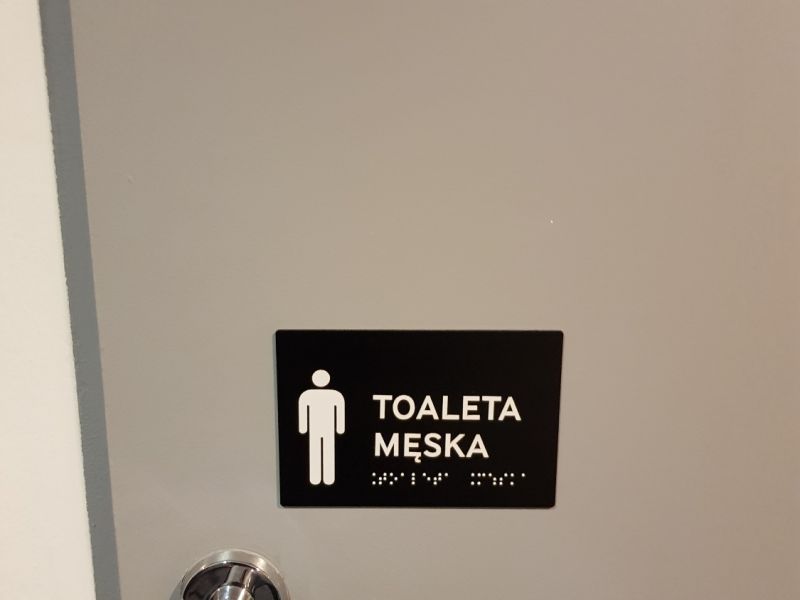 tabliczka informacyjna na drzwi z wypukłymi piktogramami tabliczka informacyjna na drzwi z wypukłymi piktogramami