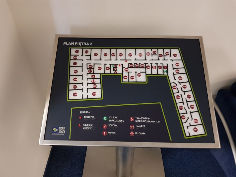 Dotykowy plan informacyjny Ministerstwa Sportu w Warszawie Dotykowy plan informacyjny Ministerstwa Sportu w Warszawie