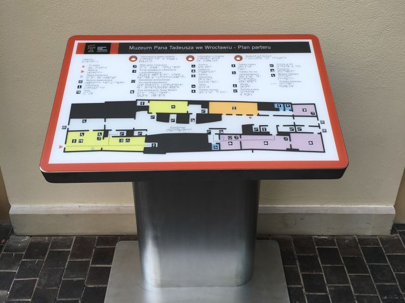 Dotykowy, udźwiękowiony plan informacyjny Dotykowy, udźwiękowiony plan informacyjny