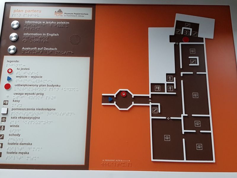 Udźwiękowiony, dotykowy plan informacyjny Udźwiękowiony, dotykowy plan informacyjny
