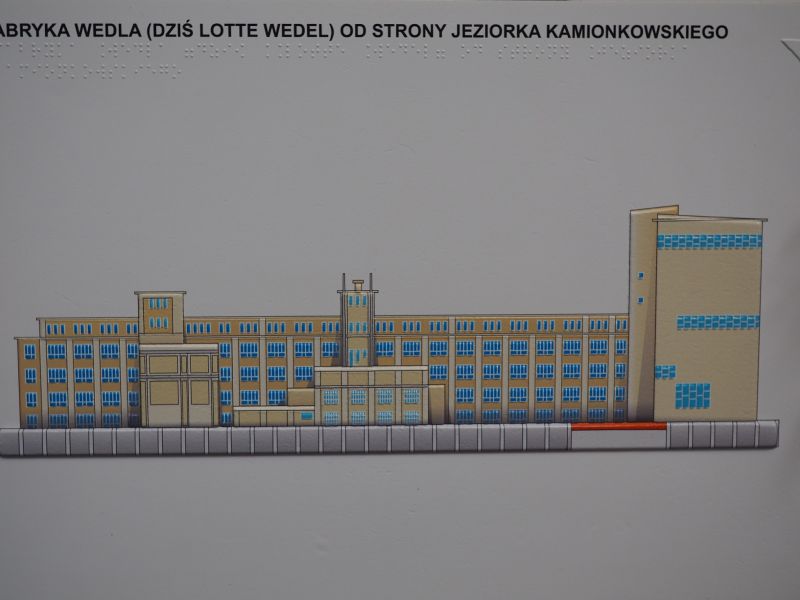 Termoformowana grafika dotykowa fabryki Wedla Termoformowana grafika dotykowa fabryki Wedla