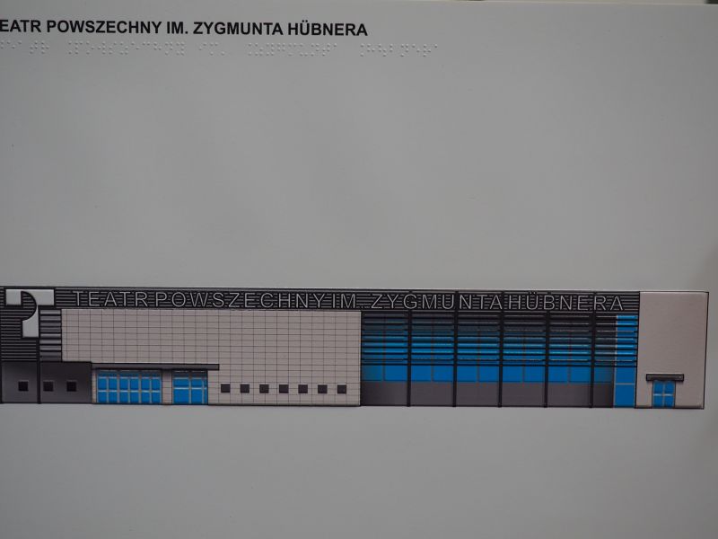Termoformowana grafika dotykowa teatru powszechnego Termoformowana grafika dotykowa teatru powszechnego