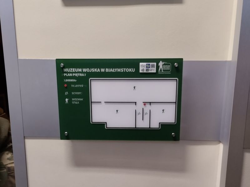 Dotykowy, informacyjny plan pierwszego piętra Dotykowy, informacyjny plan pierwszego piętra