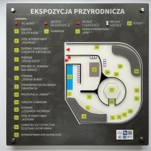 Dotykowy plan informacyjny ekspozycji przyrodniczej