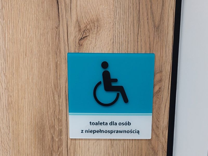 Tabliczka informacyjna na drzwi z piktogramem Tabliczka informacyjna na drzwi z piktogramem