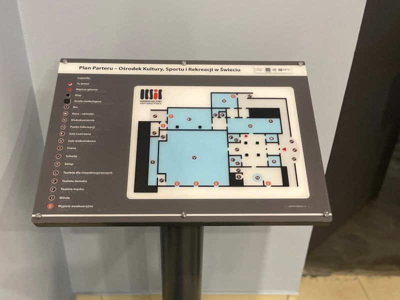 Dotykowy plan informacyjny ze znacznikiem YourWay Beacon i NFC Dotykowy plan informacyjny ze znacznikiem YourWay Beacon i NFC