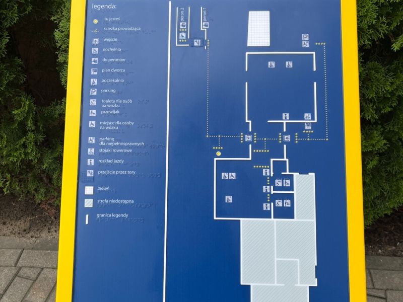 Tyflograficzny plan informacyjny  Tyflograficzny plan informacyjny