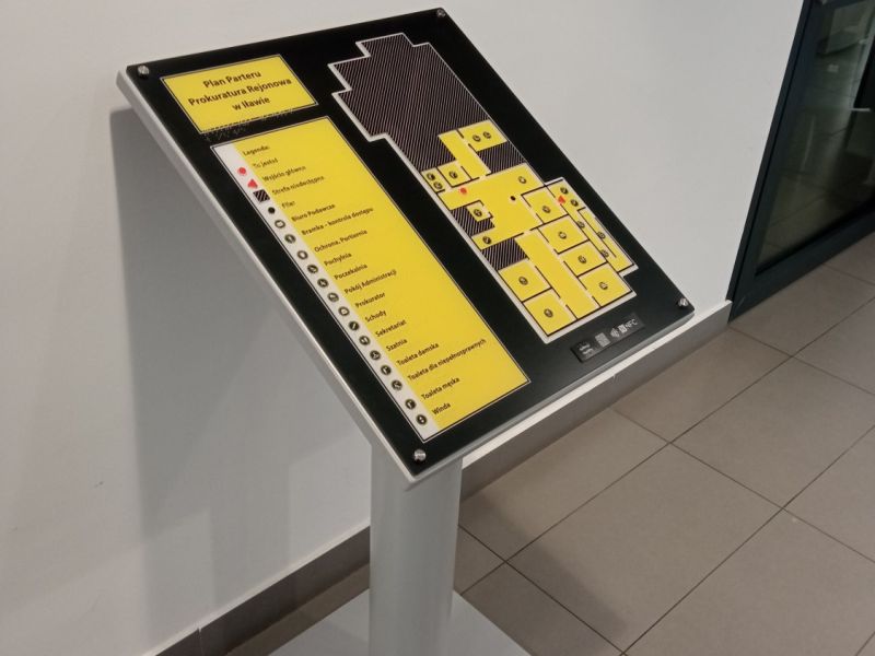 Dotykowy plan informacyjny parteru 2 Dotykowy plan informacyjny parteru 2