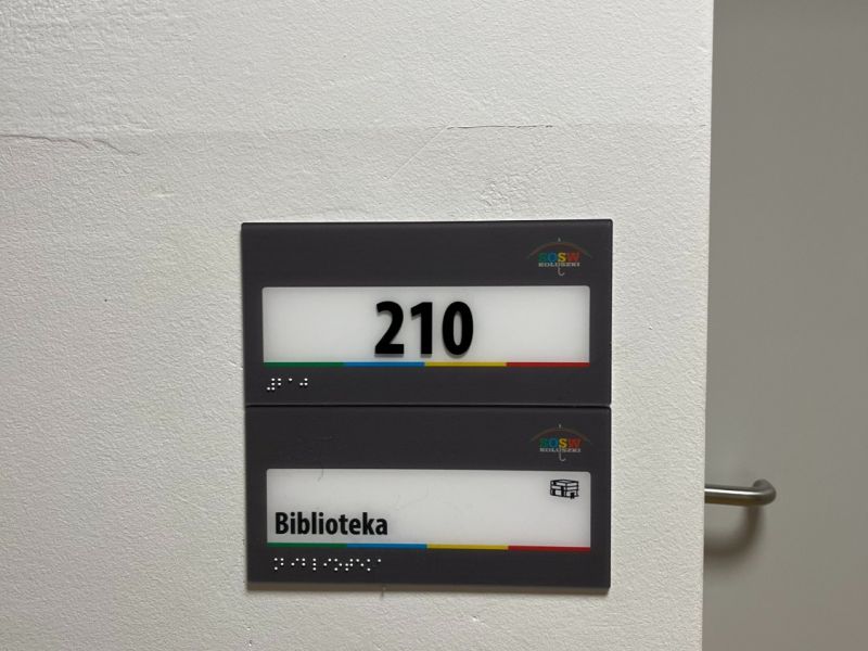 Tabliczka informacyjna na drzwi Tabliczka informacyjna na drzwi