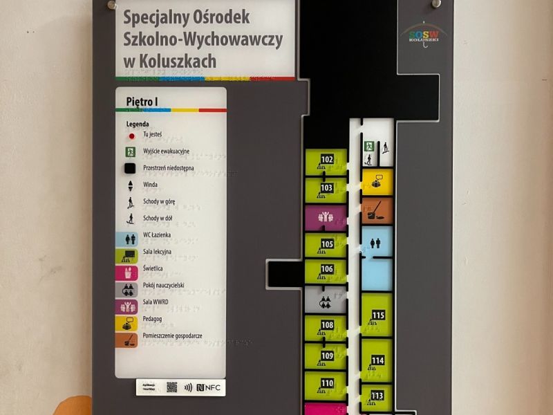 Tyflograficzny plan informacyjny Tyflograficzny plan informacyjny