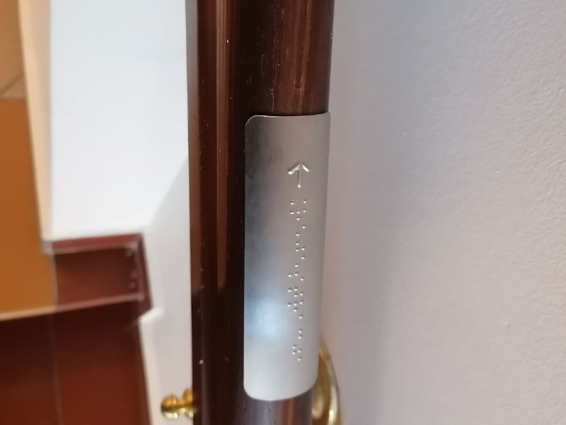 brajlowska nakładka na poręcz brajlowska nakładka na poręcz