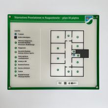 Dotykowy plan informacyjny trzeciego piętra