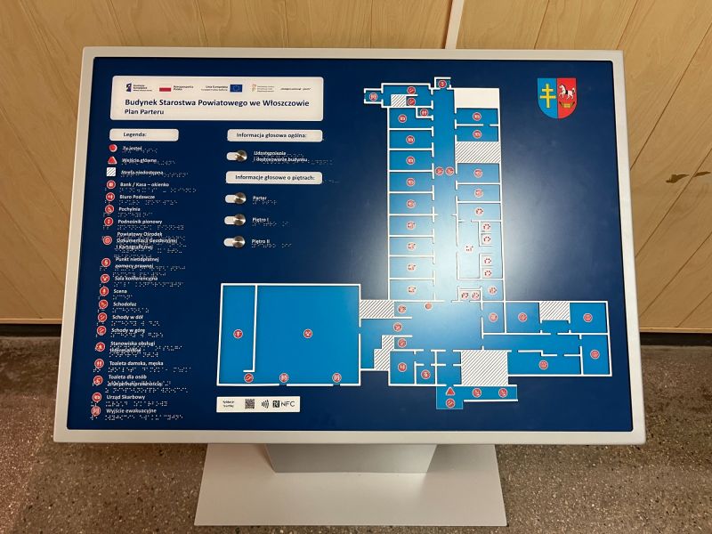 Udźwiękowiony, dotykowy plan informacyjny  Udźwiękowiony, dotykowy plan informacyjny