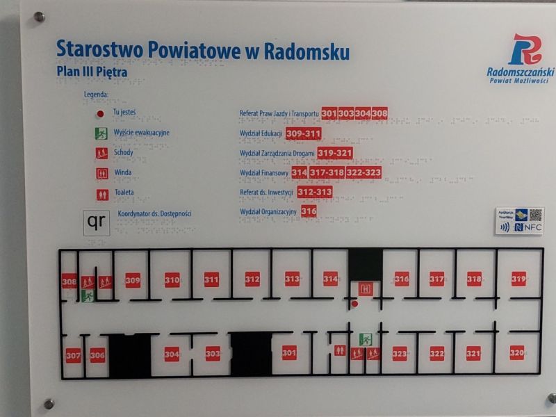 Tyflograficzny plan informacyjny Tyflograficzny plan informacyjny