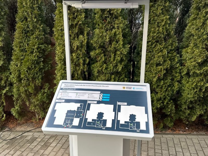 Udźwiękowiony, tyflograficzny plan informacyjny ze znacznikiem NFC Udźwiękowiony, tyflograficzny plan informacyjny ze znacznikiem NFC