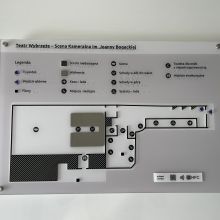 Dotykowy plan informacyjny Sceny Kameralnej Teatru Wybrzeże w Sopocie