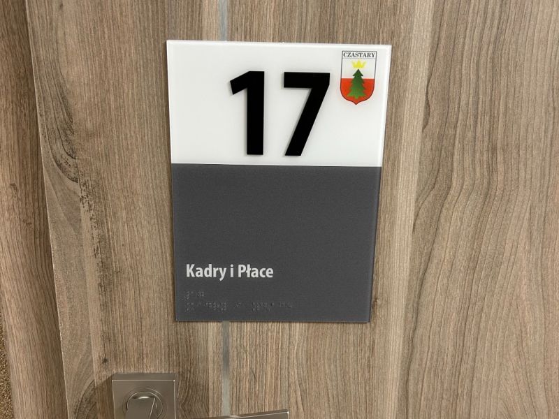 Tabliczka informacyjna na drzwi Tabliczka informacyjna na drzwi