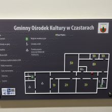 Tyflograficzny plan informacyjny gminnego ośrodka kultury Czastary