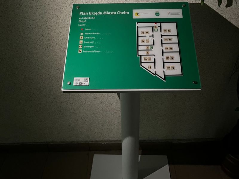 Tyflograficzny plan informacyjny bez udźwiękowienia Tyflograficzny plan informacyjny bez udźwiękowienia