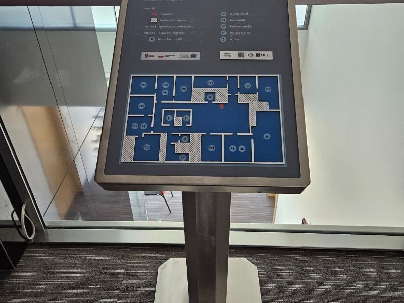 Plan informacyjny siódmego piętra rektoratu Plan informacyjny siódmego piętra rektoratu