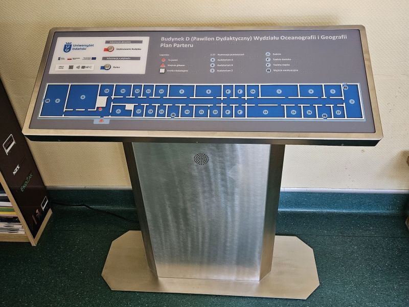 Udźwiękowiony, tyflograficzny plan informacyjny Wydziału Oceanografii i Geografii Udźwiękowiony, tyflograficzny plan informacyjny Wydziału Oceanografii i Geografii