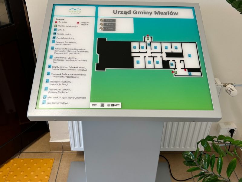 Udźwiękowiony, tyflograficzny plan informacyjny  Udźwiękowiony, tyflograficzny plan informacyjny