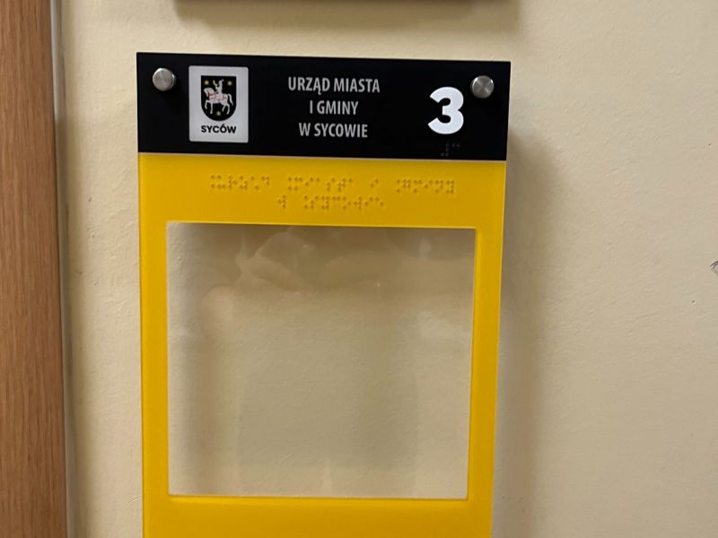 Tabliczka informacyjna Tabliczka informacyjna