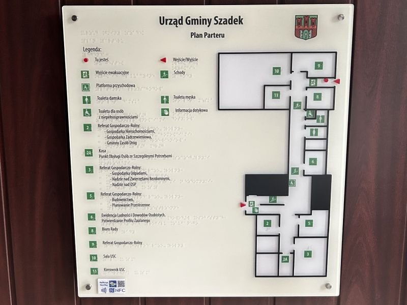 Tyflograficzny plan informacyjny Tyflograficzny plan informacyjny