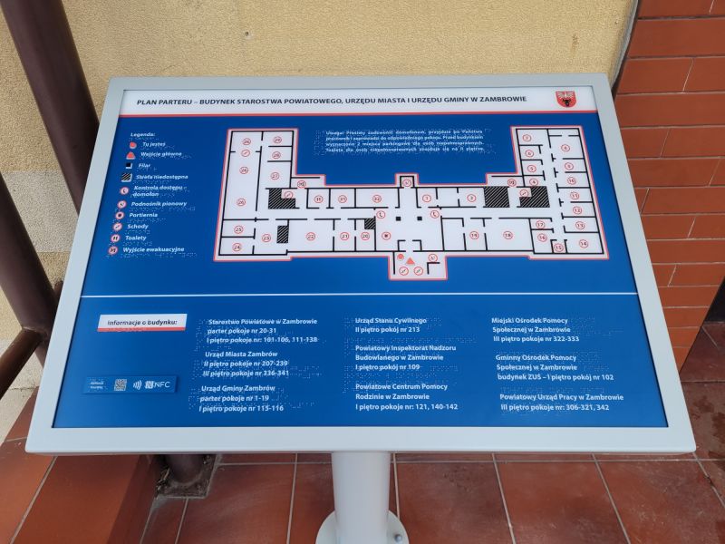 Dotykowy plan informacyjny ze znacznikami YourWay Plus i NFC  Dotykowy plan informacyjny ze znacznikami YourWay Plus i NFC