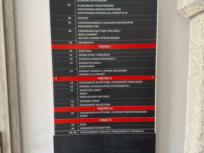 Tablica informacyjna Tablica informacyjna