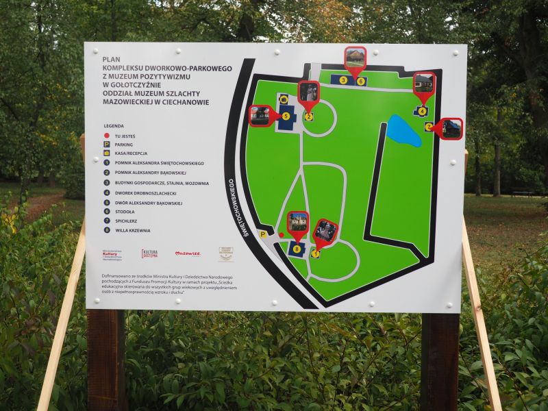 Plan kompleksu dworsko parkowego w muzeum pozytywizmu Plan kompleksu dworsko parkowego w muzeum pozytywizmu