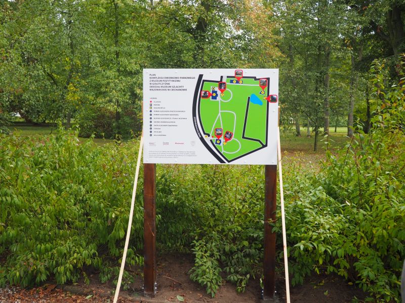 Plan kompleksu dworsko parkowego w muzeum pozytywizmu Plan kompleksu dworsko parkowego w muzeum pozytywizmu