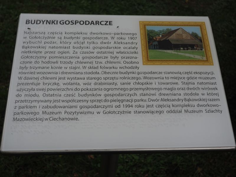tabliczka informacyjna z brajlowskim i czarnodrukowym opisem oraz rycinami obiektu muzealnego  tabliczka informacyjna z brajlowskim i czarnodrukowym opisem oraz rycinami obiektu muzealnego