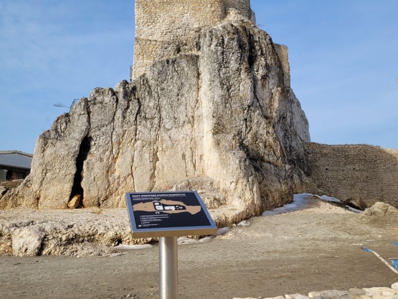 Dotykowy plan informacyjny Zamku Rabsztyn Dotykowy plan informacyjny Zamku Rabsztyn